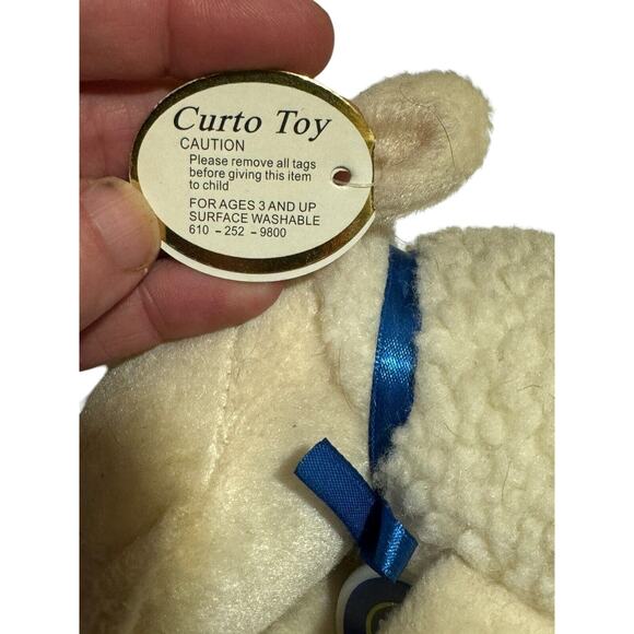 Vintage 2000 Serta Counting Sheep Lamb 3/8 Stuffed Plush Curto Toy 7” - Picture 9 of 11